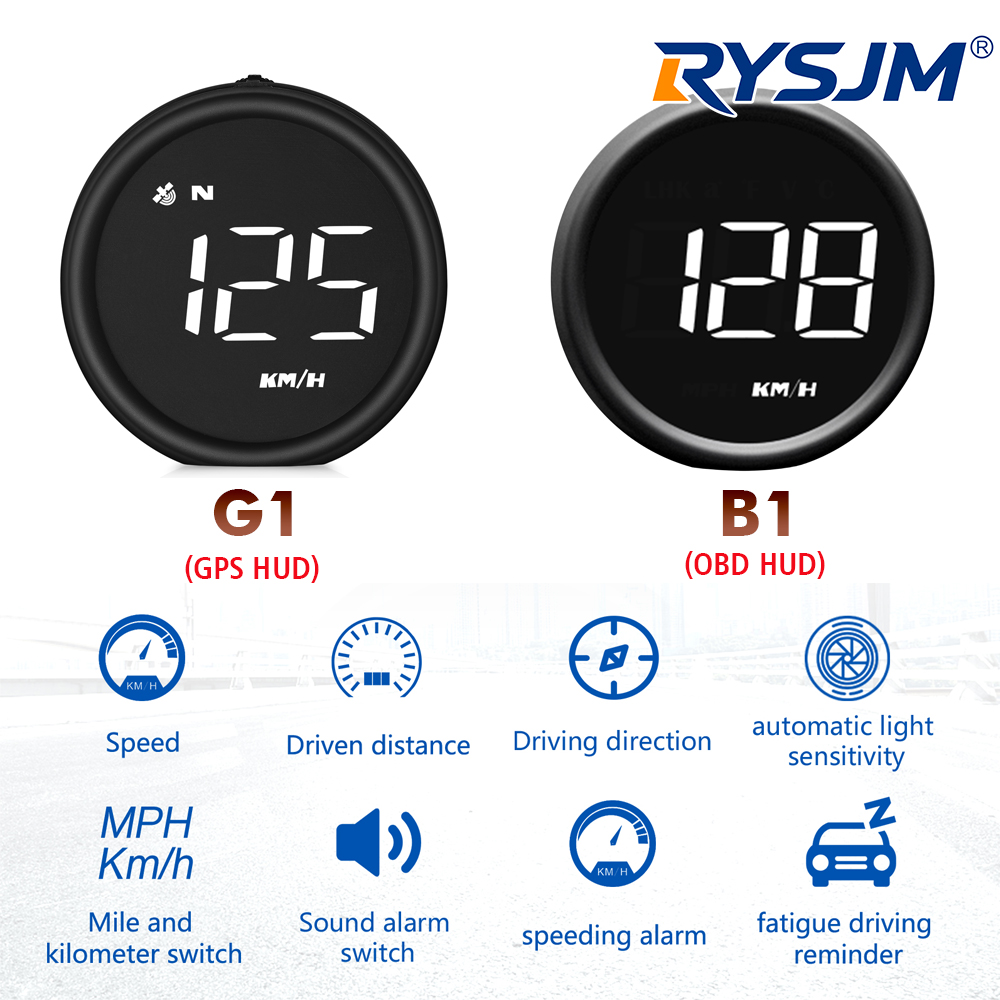 Obd2 Hud Speedometer Projector - G1 GPS HUD & B1 OBD2
