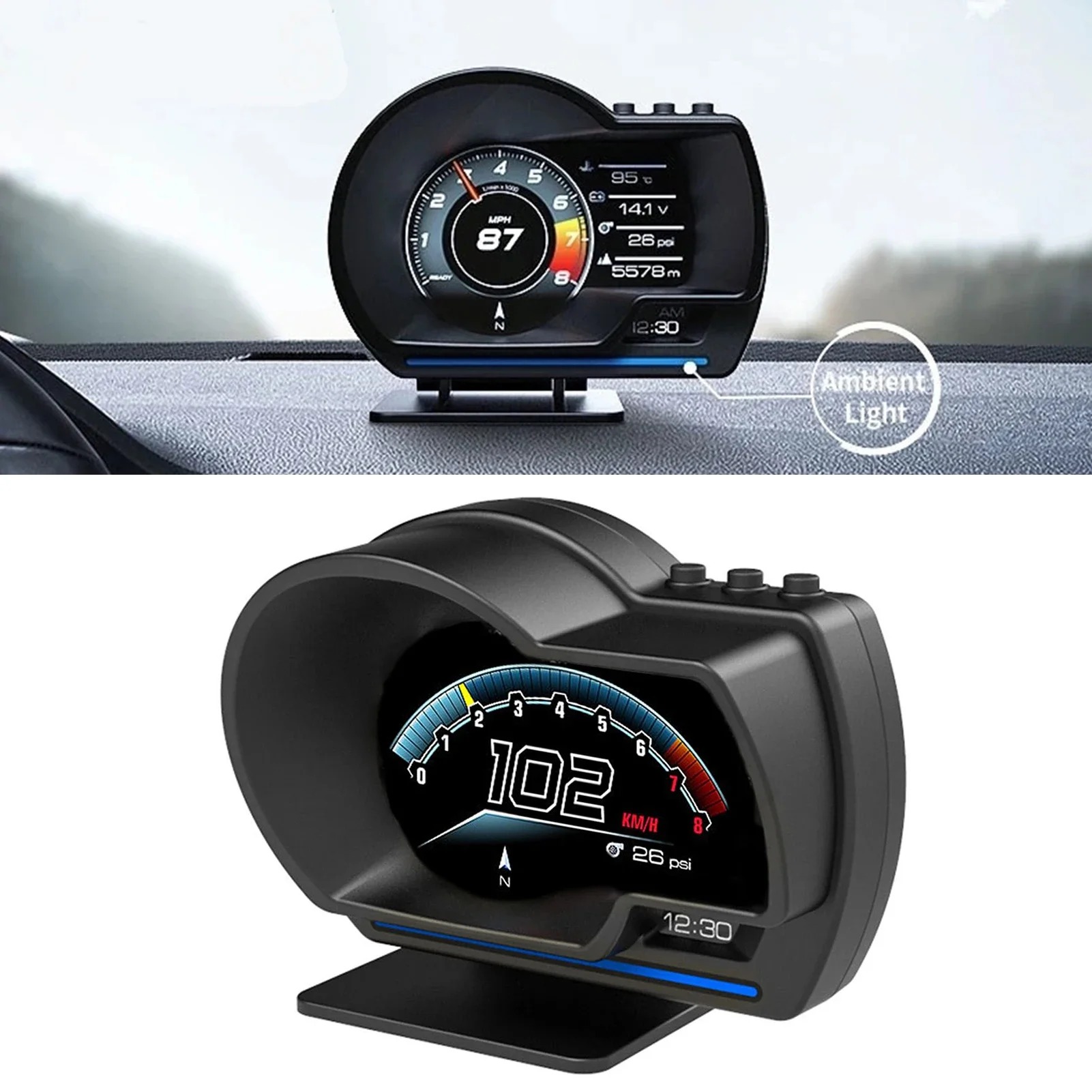 Multifunctional Universal Car  - огляд і ціна Hud Obd2 Multi Function Alarm