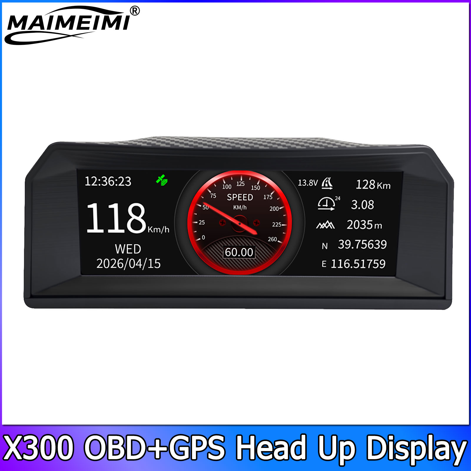 X300 Multifunctional Instrumen - огляд і ціна Hud Obd2 Multi Function Alarm