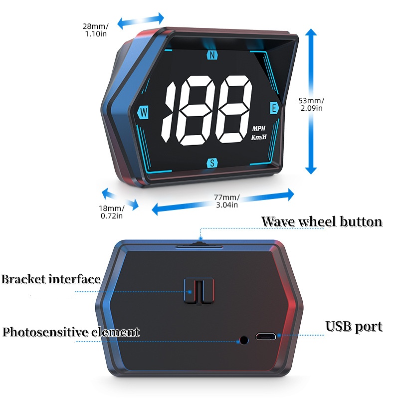 2024 New HUD GPS Speedometer U - огляд і ціна Car Hud Head Up Display Gps