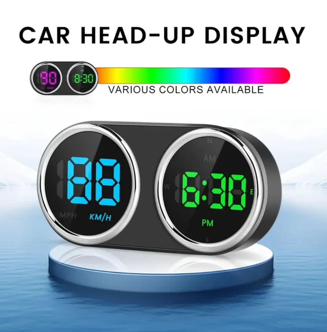 Car Motorcycle Electronic Cloc - огляд і ціна Car Hud Head Up Display Gps