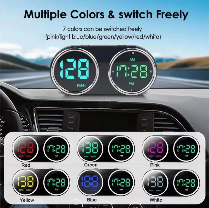 Car Motorcycle Electronic Cloc - огляд і ціна Car Hud Head Up Display Gps