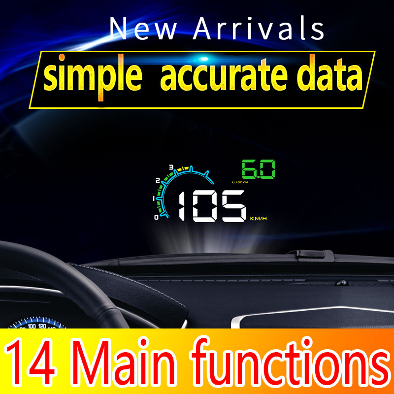 Plug Play with Multi-alarms D3 - огляд і ціна Hud Obd2 Multi Function Alarm