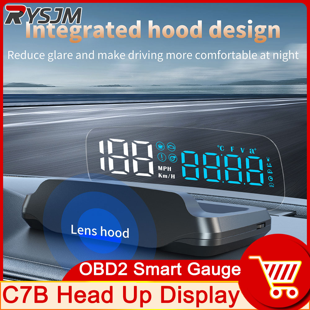 C7B OBD2 HUD Car Head Up Displ - огляд і ціна Obd2 Hud Speedometer Projector