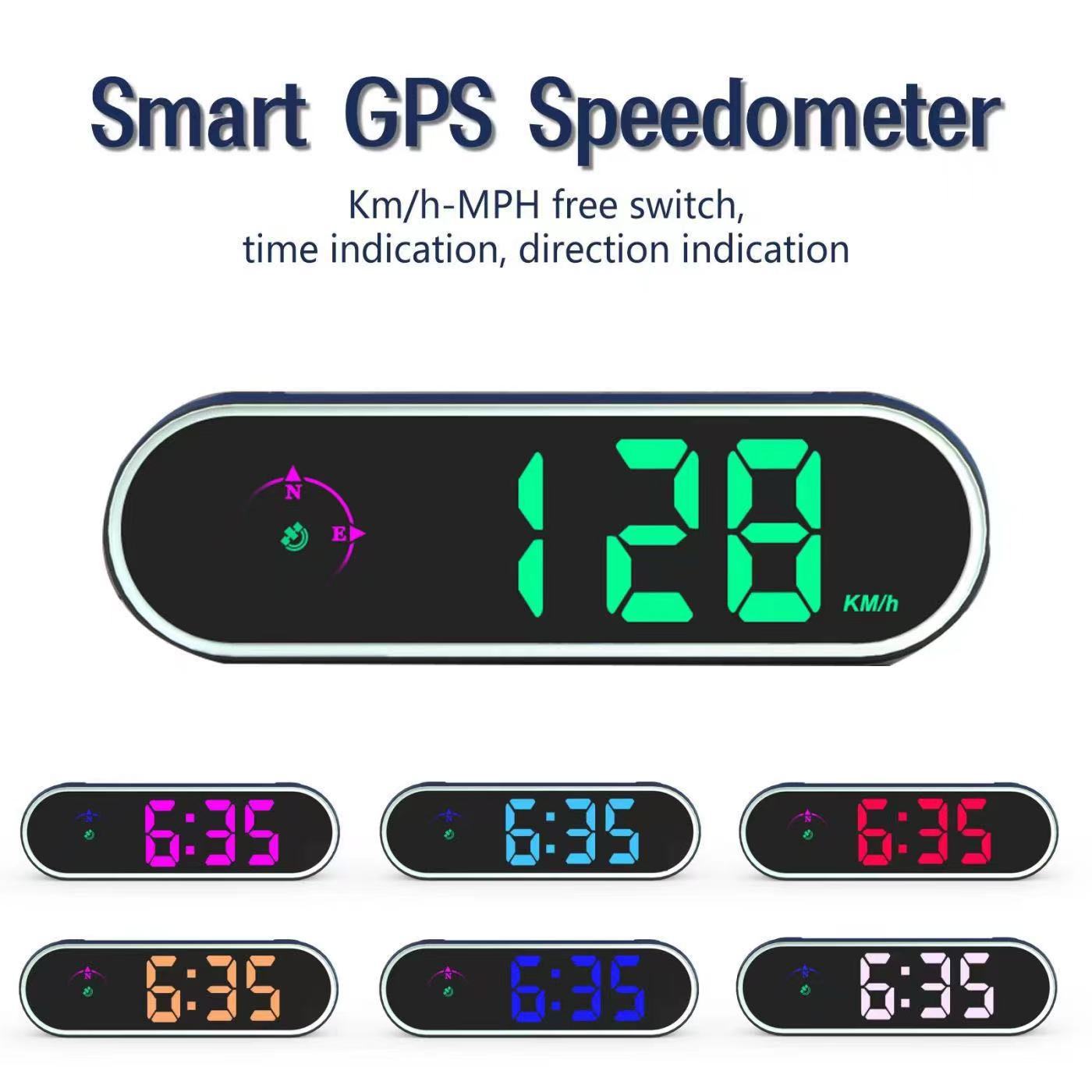 Multicolor Car HUD GPS Speedom - огляд і ціна Hud Speedometer Digital Universal