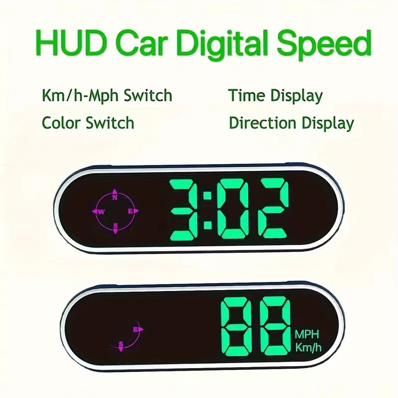 Multicolor Car HUD GPS Speedom - огляд і ціна Hud Speedometer Digital Universal