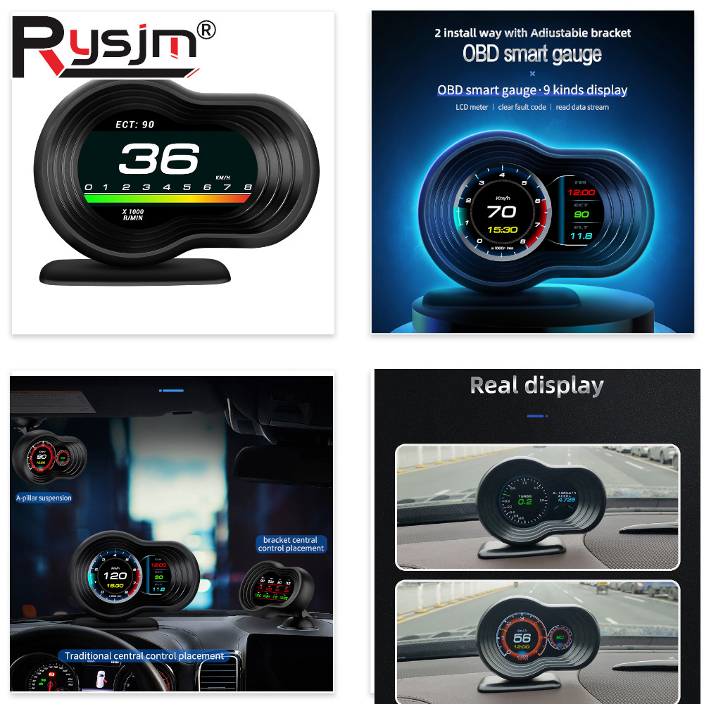 OBD2 Car HUD F9 OBD Head Up Di - огляд і ціна Obd2 Hud Speedometer Projector