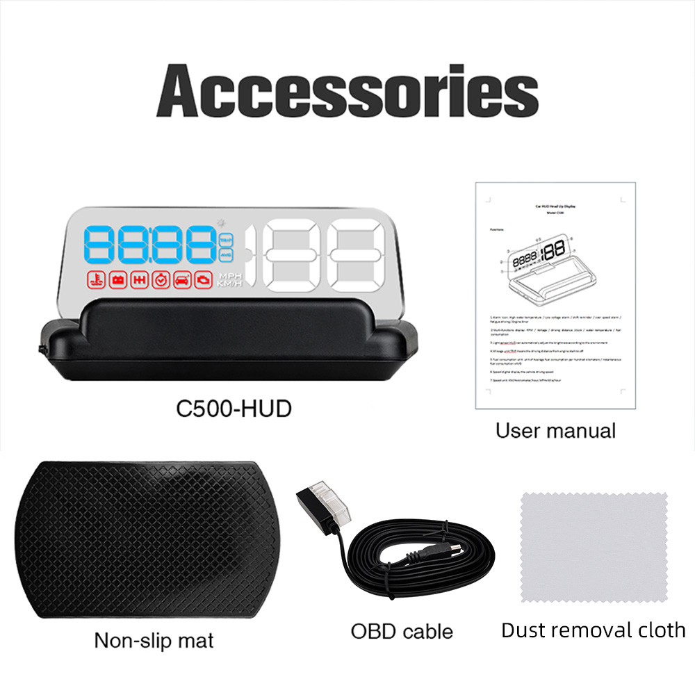 C500/T900,OBD/GPS HUD Auto Hea - огляд і ціна Car Hud Head Up Display Gps