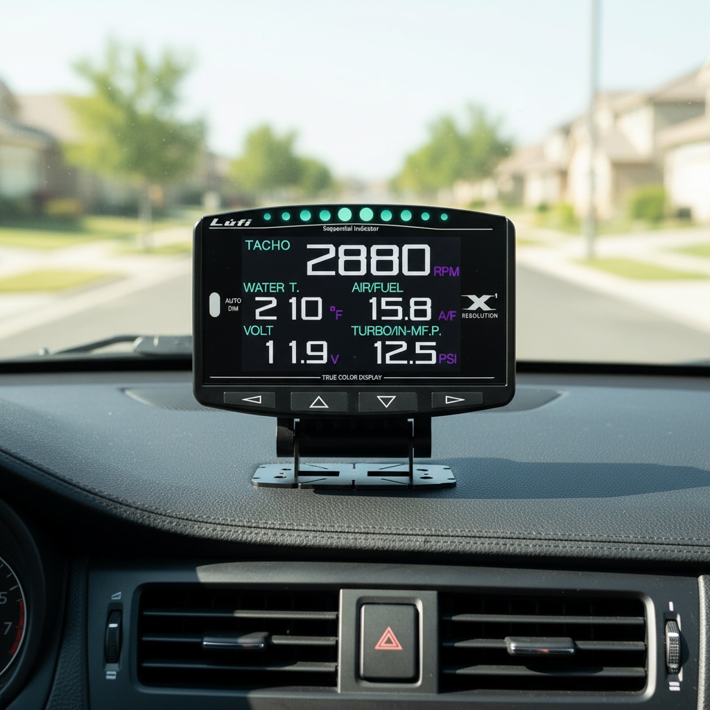 Lufi X1 OBD2 Digital Gauge Tur - огляд і ціна Hud Display With Tire Pressure