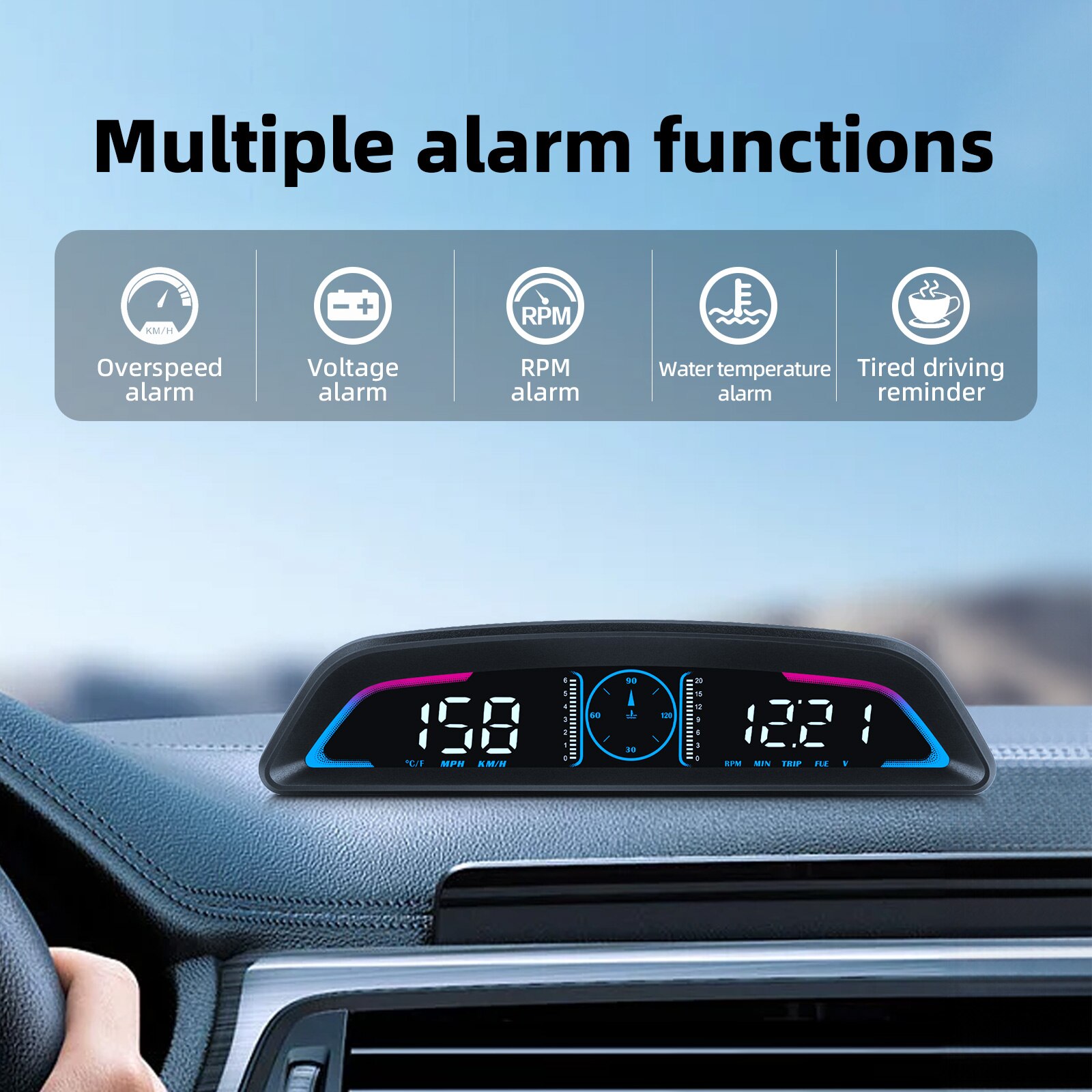 AD Car B3 OBD/ G3 GPS Head Up  - огляд і ціна Hud Obd2 Multi Function Alarm