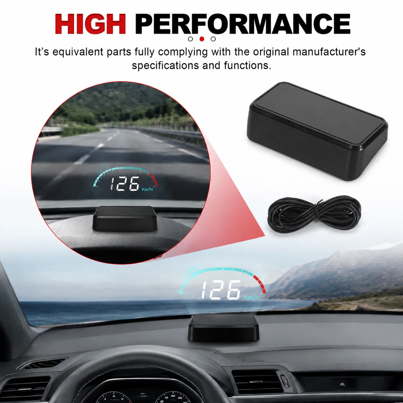 HUD Windshield Projector Car H - огляд і ціна Hud Speedometer Digital Universal