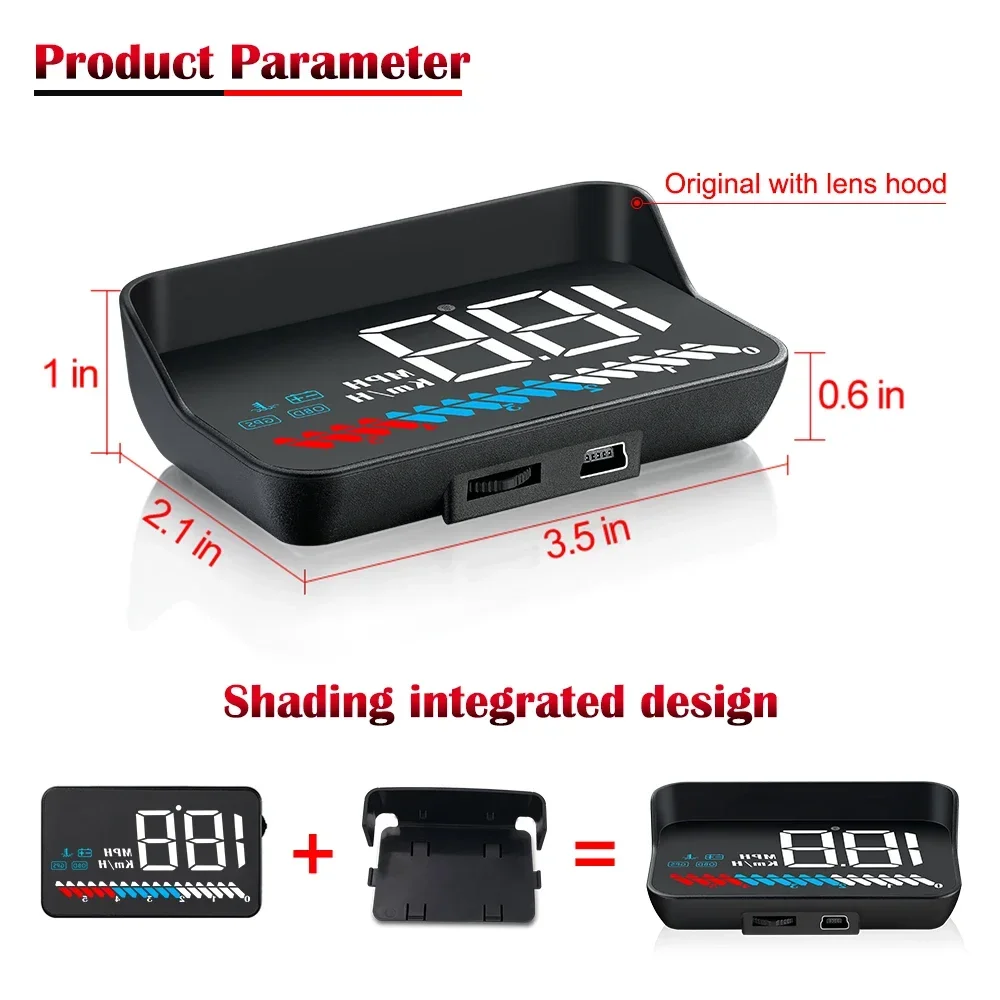 AD Head Up Display M7 OBD GPS  - огляд і ціна Car Hud Head Up Display Gps