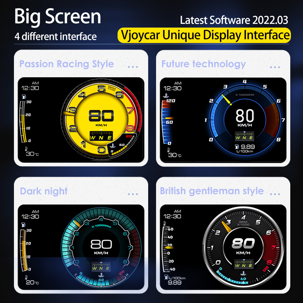 Vjoy Hawk 3.0 Car HUD Multi-Fu - огляд і ціна Hud Obd2 Multi Function Alarm