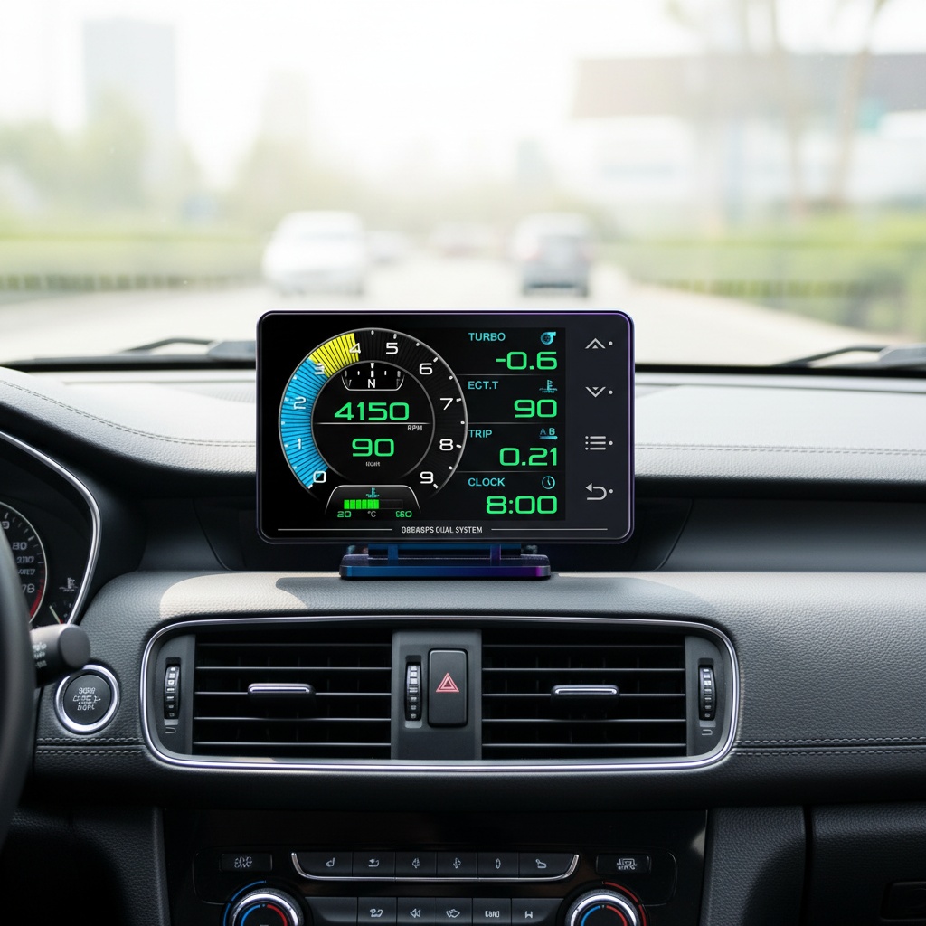 XS Gauge OBD2+ GPS Head-up Dis - огляд і ціна Hud Display With Tire Pressure