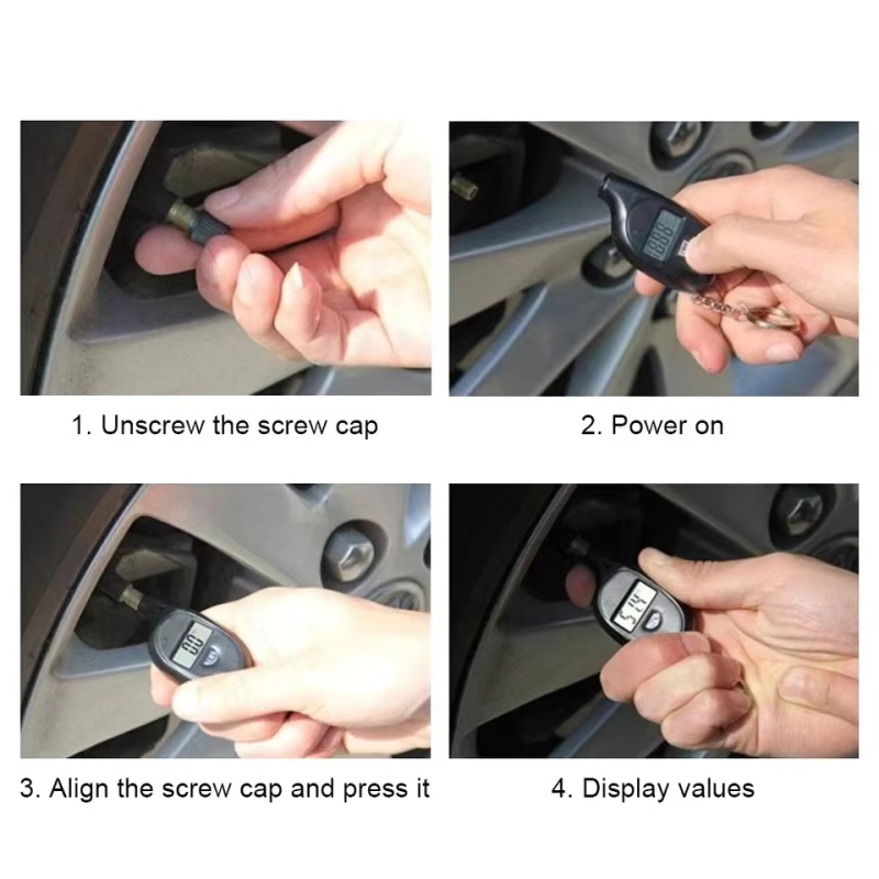 Tire Gauge Digital With LCD Di - огляд і ціна Hud Display With Tire Pressure