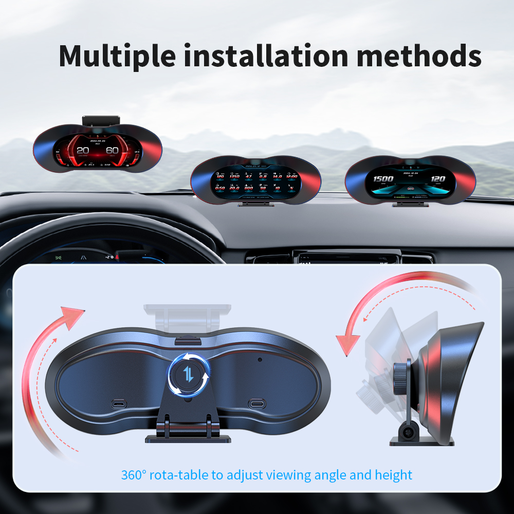2025 New Model HUD P5 Speedome - огляд і ціна Hud Obd2 Multi Function Alarm