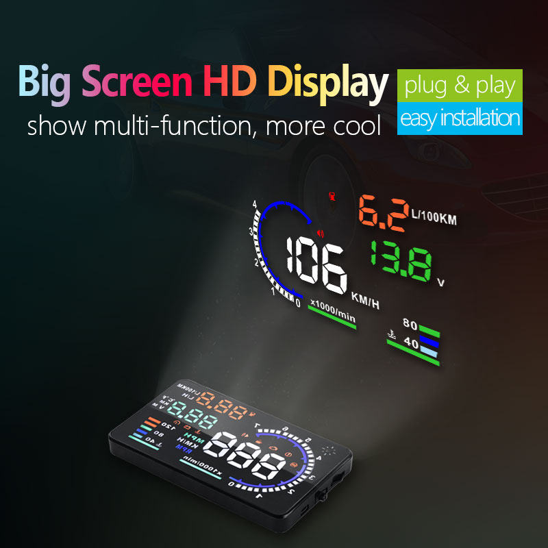 OBD2 HUD Car Head Up Display A - огляд і ціна Obd2 Hud Speedometer Projector