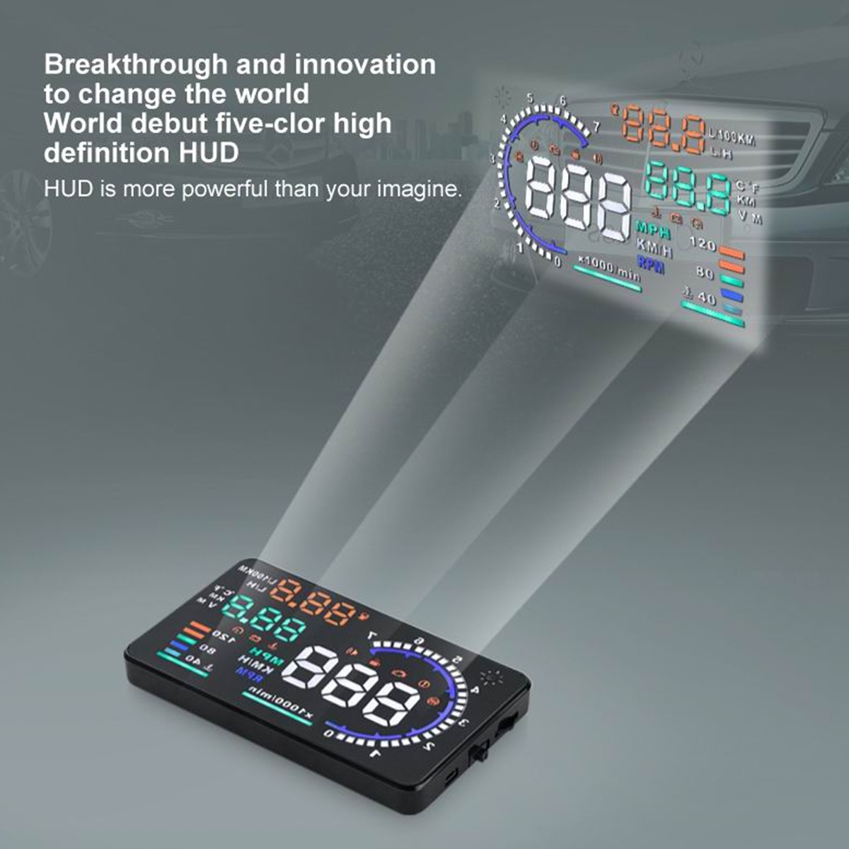 OBD2 HUD Car Head Up Display A - огляд і ціна Obd2 Hud Speedometer Projector