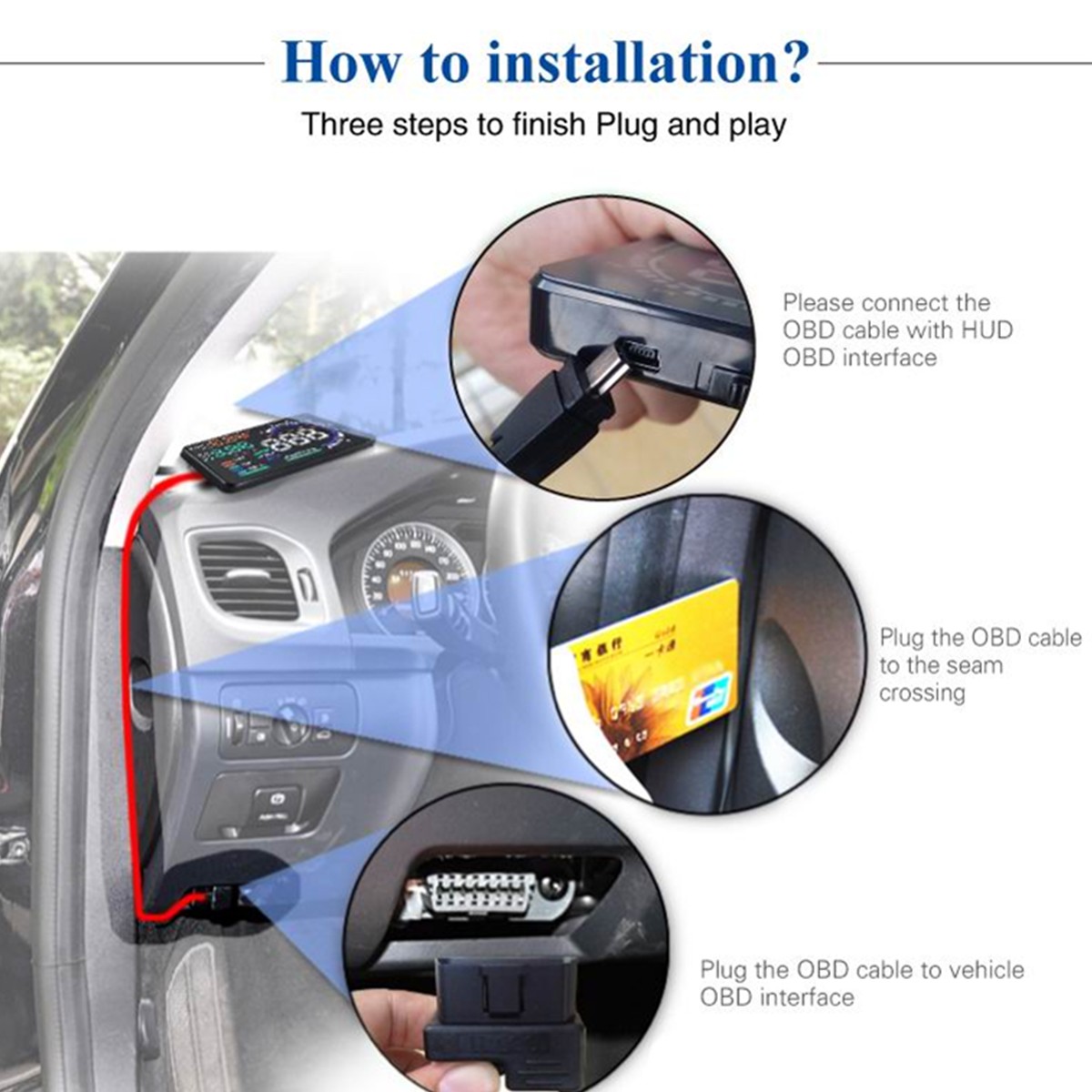 OBD2 HUD Car Head Up Display A - огляд і ціна Obd2 Hud Speedometer Projector