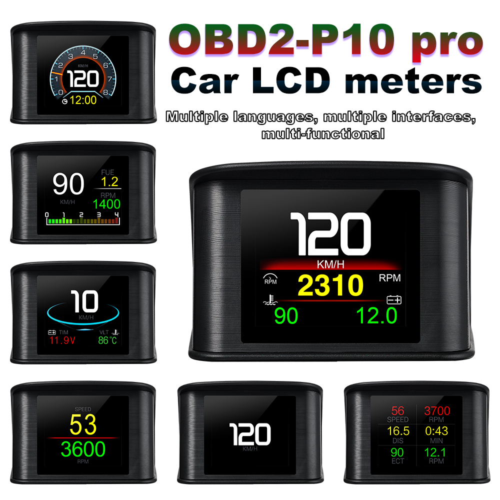 HD P10-PRO OBD2 HUD Car Head U - огляд і ціна Obd2 Hud Speedometer Projector