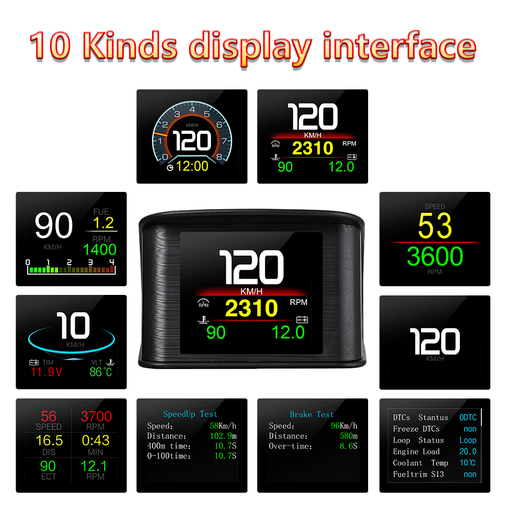 % HUD OBD2+GPS On-board Comput - огляд і ціна Car Hud Head Up Display Gps