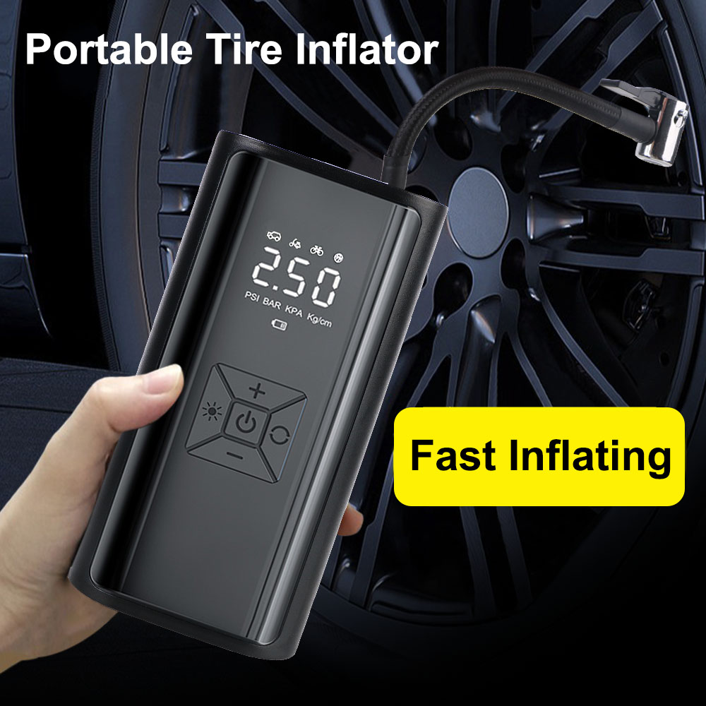 Digital Air Pump With LED Ligh - огляд і ціна Hud Display With Tire Pressure