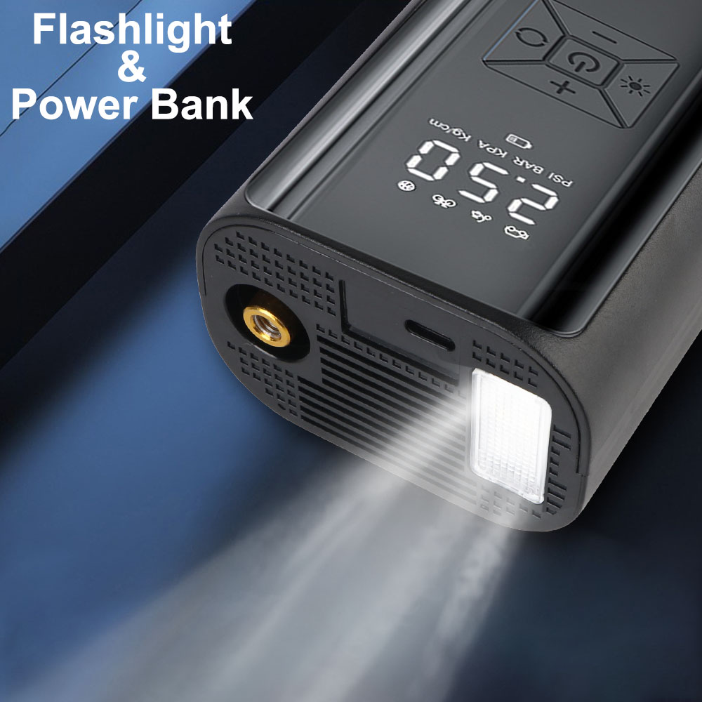 Digital Air Pump With LED Ligh - огляд і ціна Hud Display With Tire Pressure