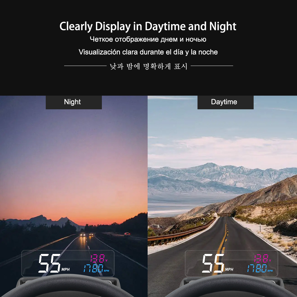 Vjoycar 2023 Update Auto-Lift  - огляд і ціна Car Heads Up Display Navigation