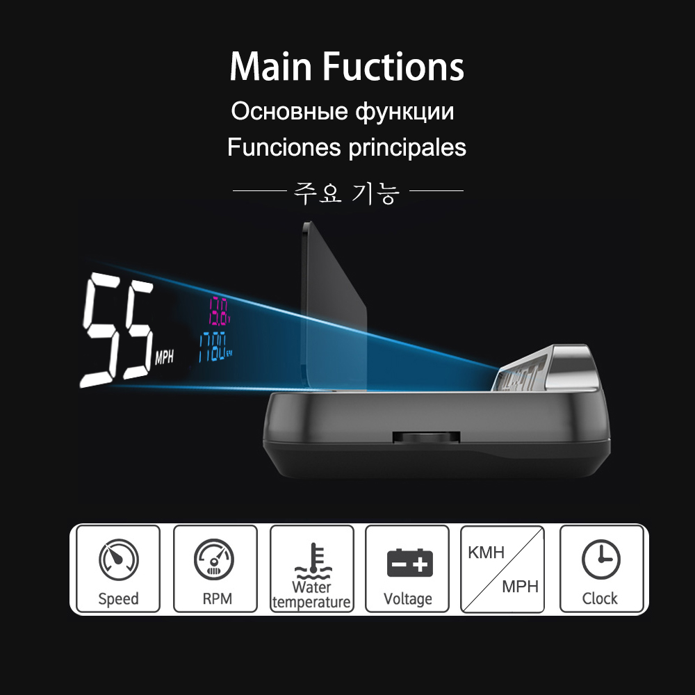 Vjoycar 2023 Update Auto-Lift  - огляд і ціна Car Heads Up Display Navigation