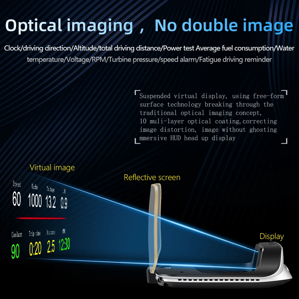 QC Navigation Projection C3 Ca - огляд і ціна Car Hud Head Up Display Gps