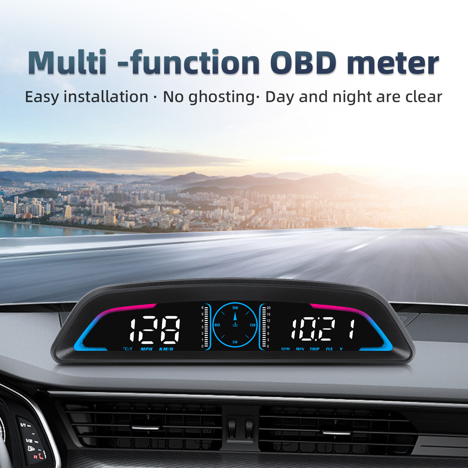 B3 OBD2 HUD Multifunctional Di - огляд і ціна Hud Obd2 Multi Function Alarm