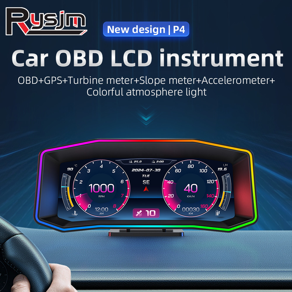 P4 HUD Gauge OBD2 GPS Head-up  - огляд і ціна Obd2 Hud Speedometer Projector